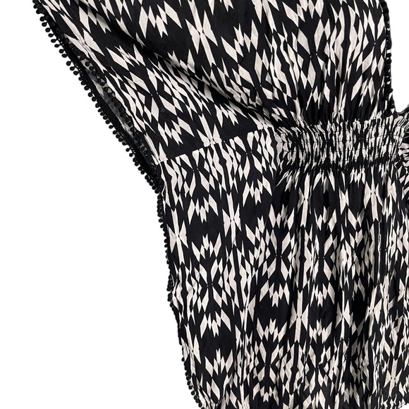 Victorias Secret V Neck Open Back Geometric Cover Up Top Size XS - Picture 2 of 5